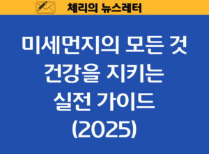 Read more about the article 2025 미세먼지의 모든 것! 건강을 지키는 실전 가이드